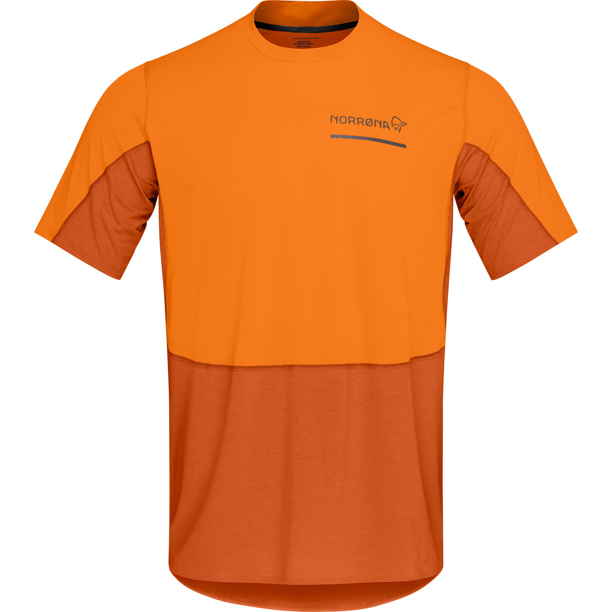Norrona Uomo Maglia a manica corta Senja Equaliser Lightweight (Taglia S, Arancione)
