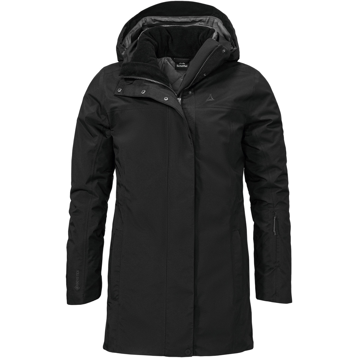 Schöffel Damen Barth 3in1 Parka (Größe L, schwarz)