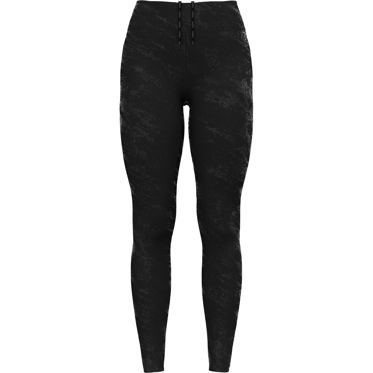 Odlo Donna Leggings Zeroweight Print Reflective (Taglia XS, Nero)