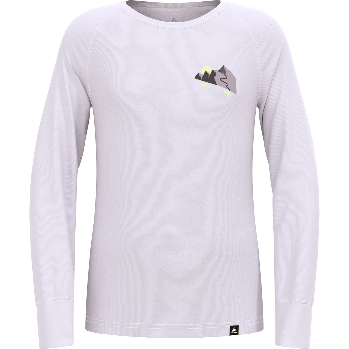 Odlo Kinder Active Warm Eco Enjoy the Ride Longsleeve (Größe 92, lila)