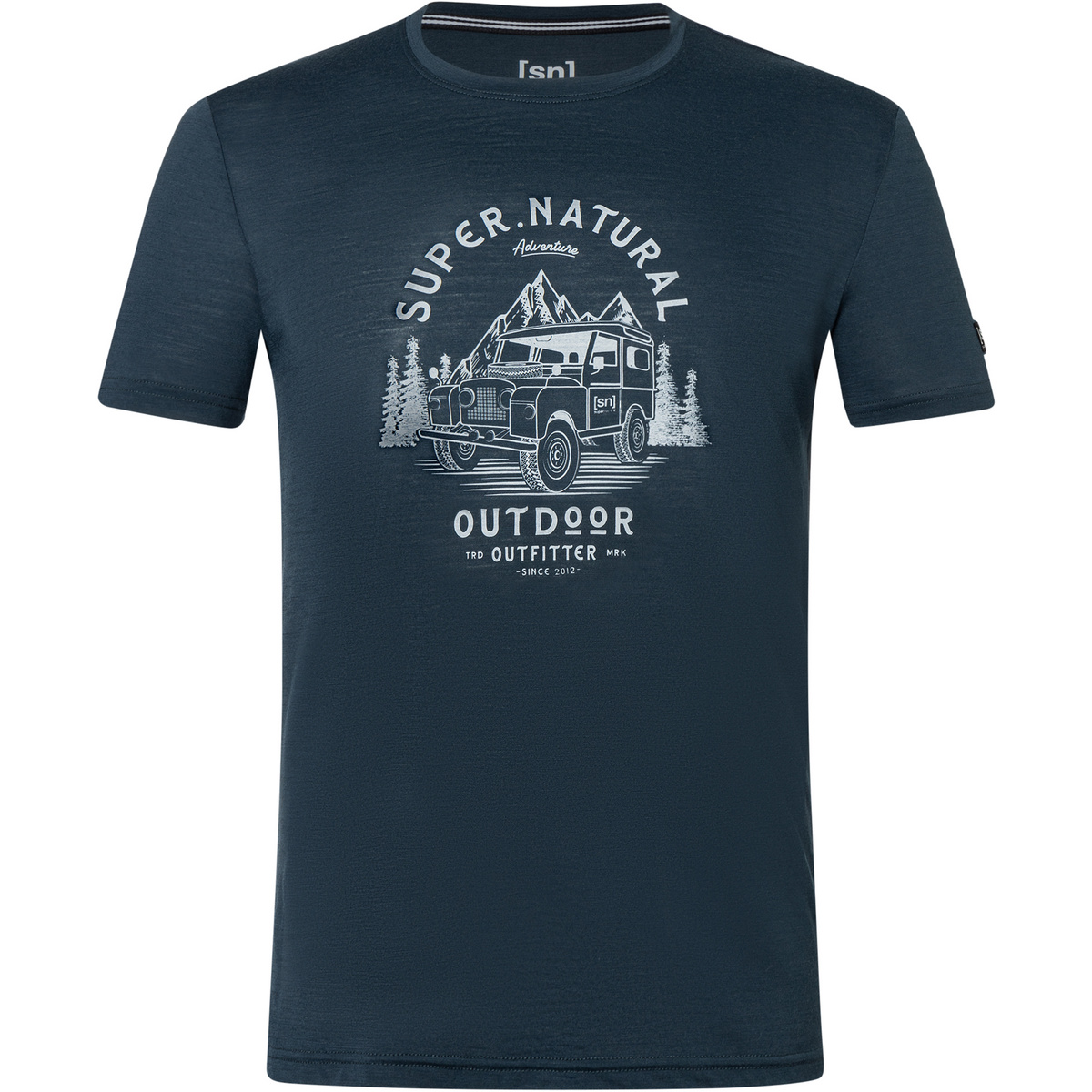 Super.Natural Uomo Maglia a manica corta Landi (Taglia S, Blu)