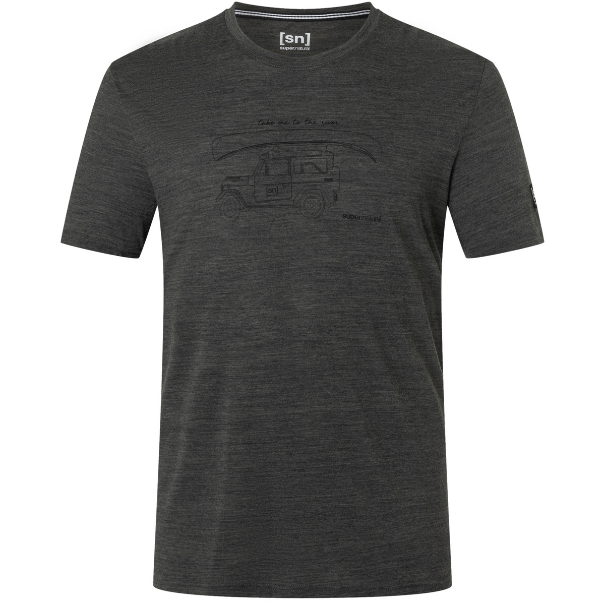 Super.Natural Herren Kanuti T-Shirt (Größe XXL, grau)
