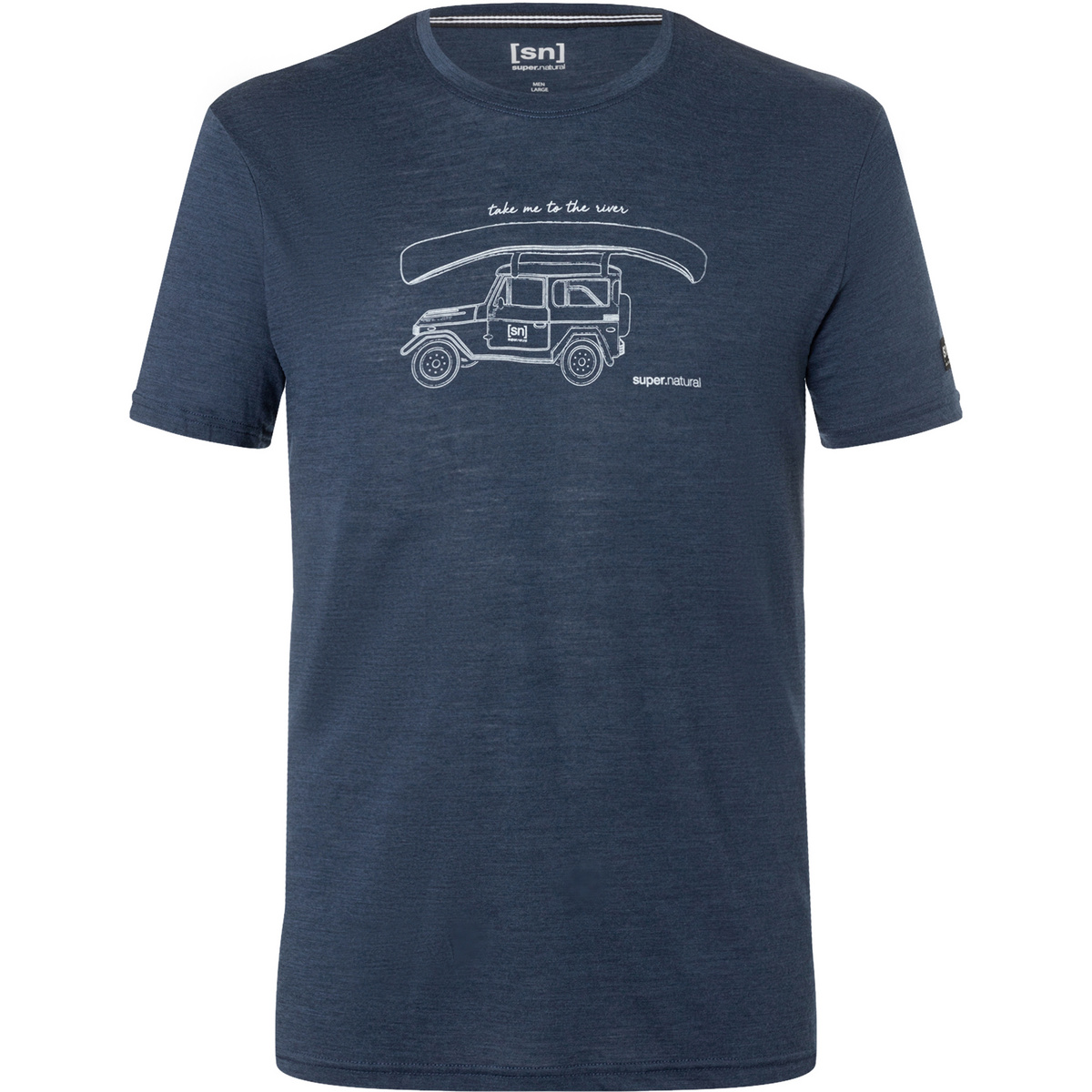 Super.Natural Herren Kanuti T-Shirt (Größe XL, blau)