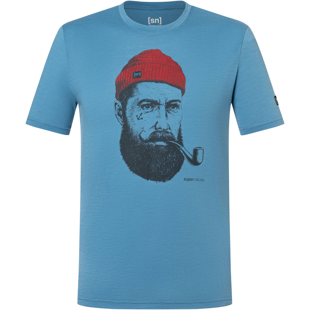Super.Natural Herren Sn Sailor T-Shirt (Größe XXL, blau)
