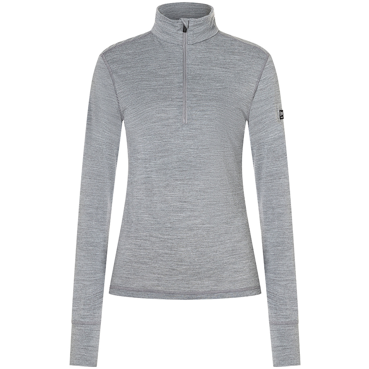 Super.Natural Donna Maglione con 1/4 zip Tundra175 (Taglia L, Grigio)