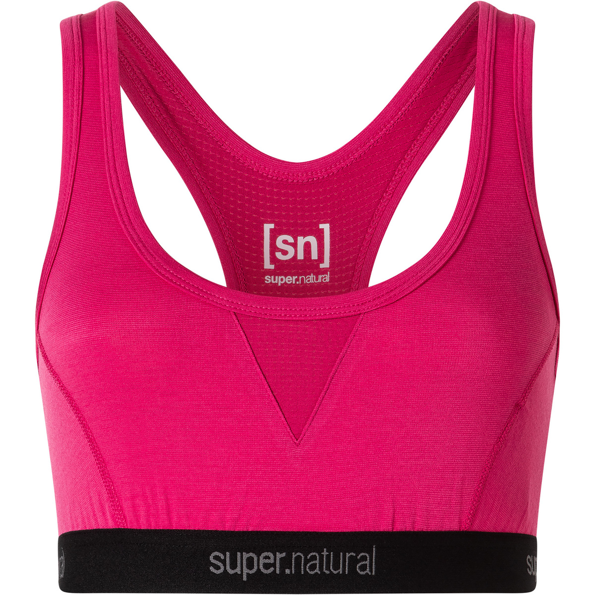 Super.Natural Donna Reggiseno sportivo Tundra220 Semplice (Taglia XL, Magenta)