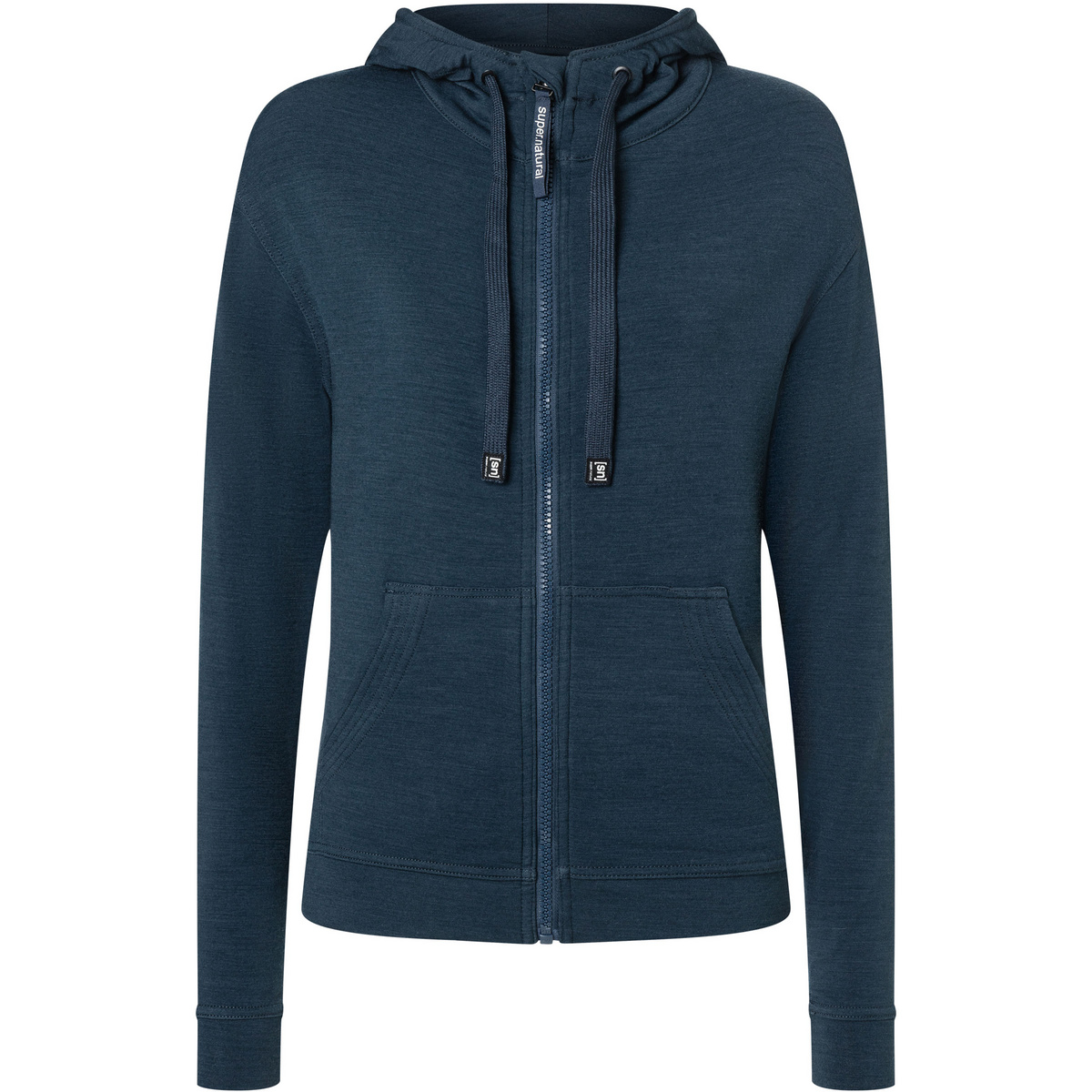 Super.Natural Femme Veste Solution Hoodie (taille L, Bleu)