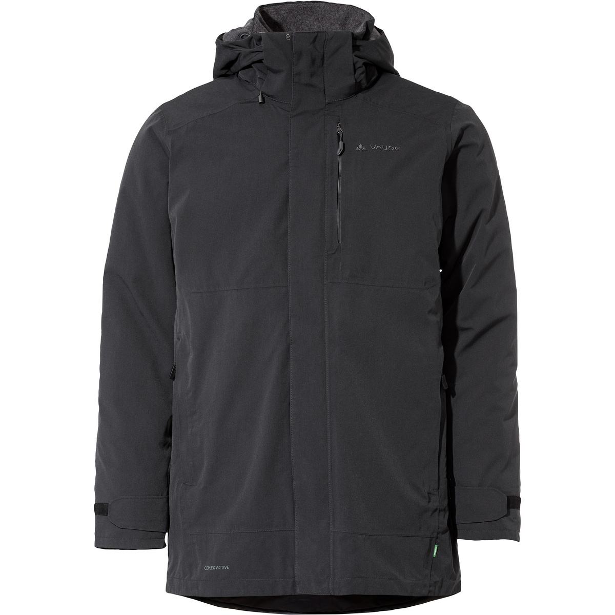 Vaude Herren Idris Wool II Parka (Größe L, schwarz)