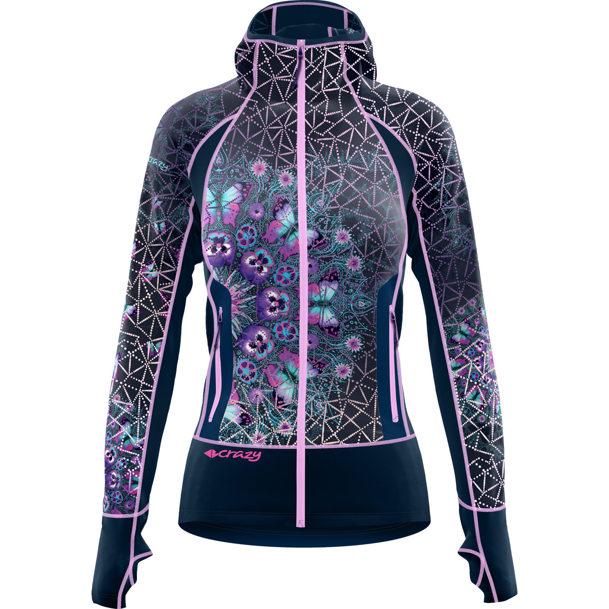 Crazy Damen Oxygen Light Jacke (Größe XS, blau)