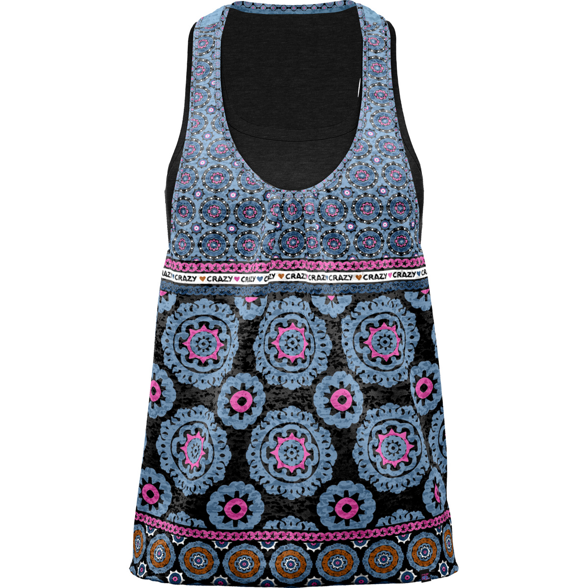 Crazy Femme Débardeur Amarillys (taille S, Bleu)