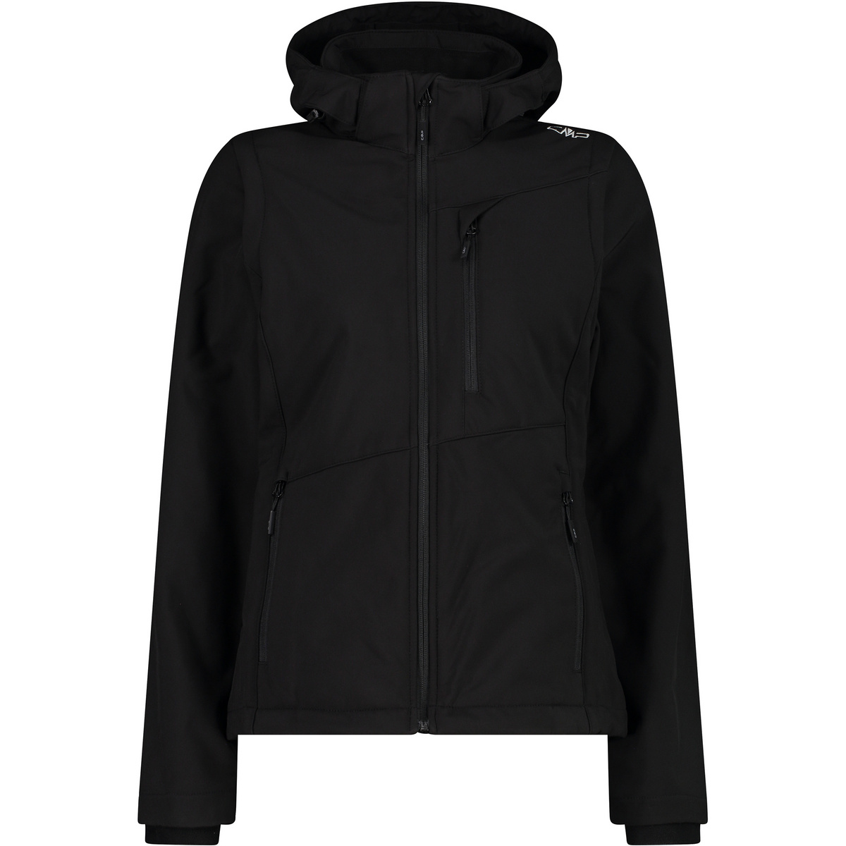 CMP Damen Zip Hoodie Jacke (Größe XXL, schwarz)