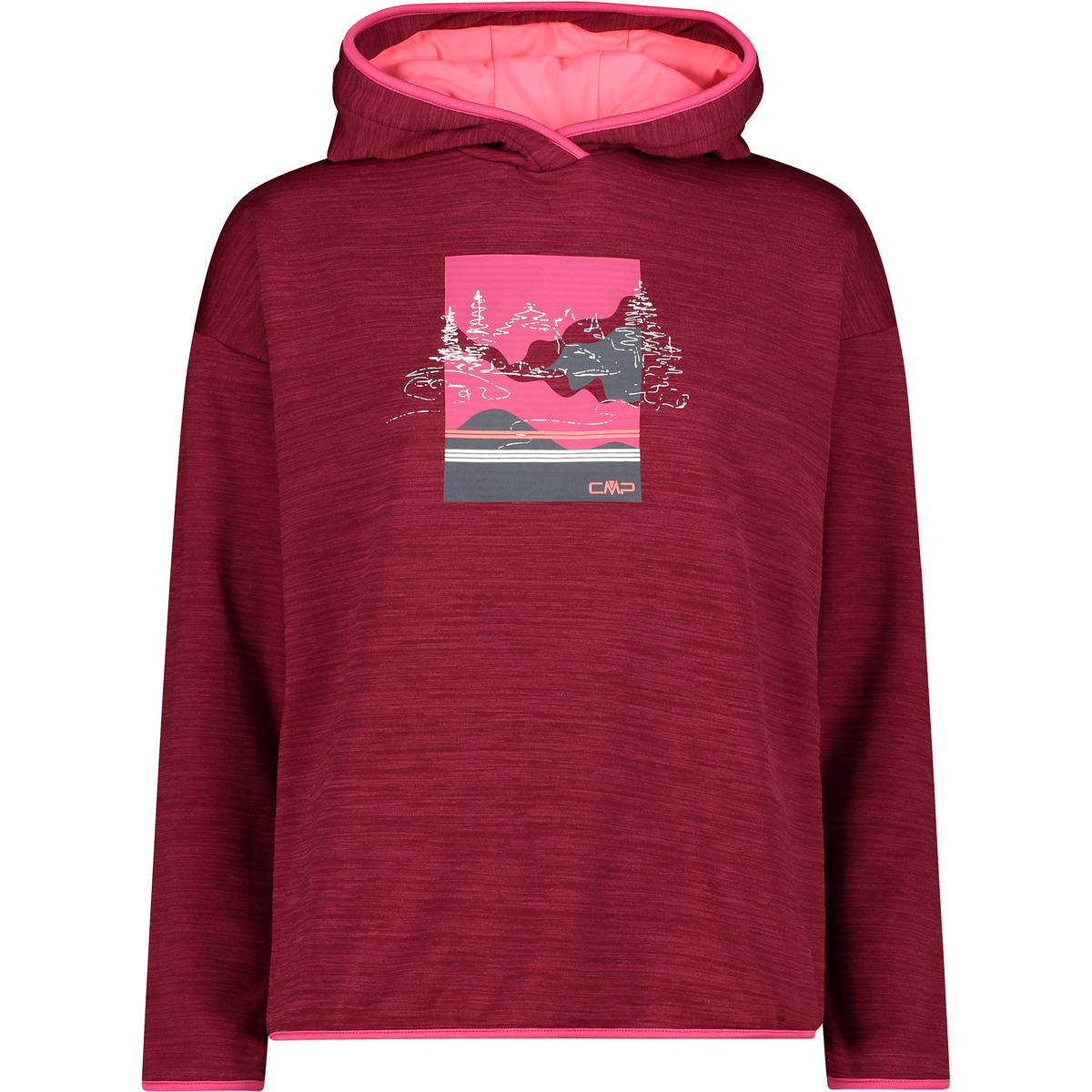 CMP Damen Hoodie (Größe XXS, rot)