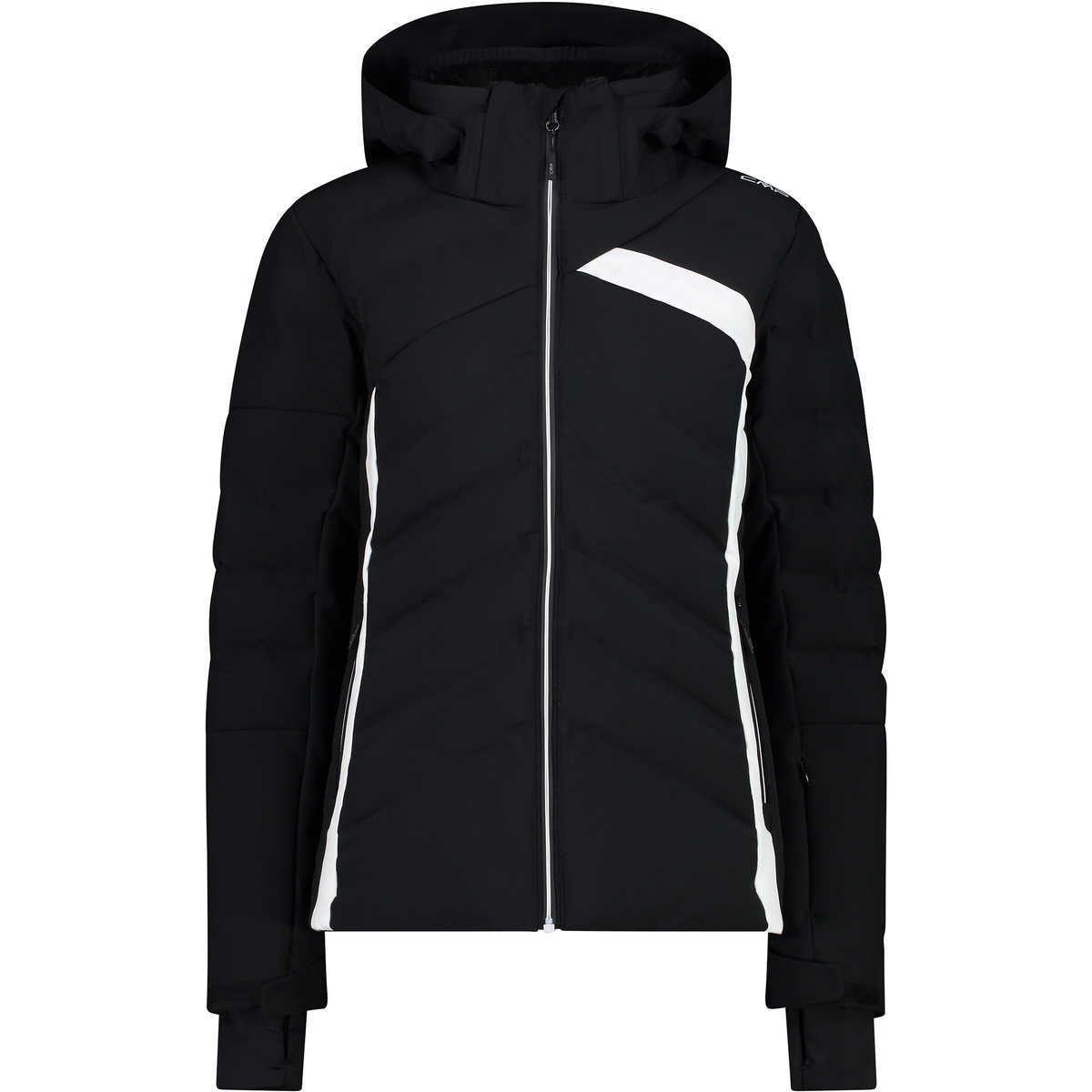 CMP Femme Veste Zip Hoodie (taille L, Noir)