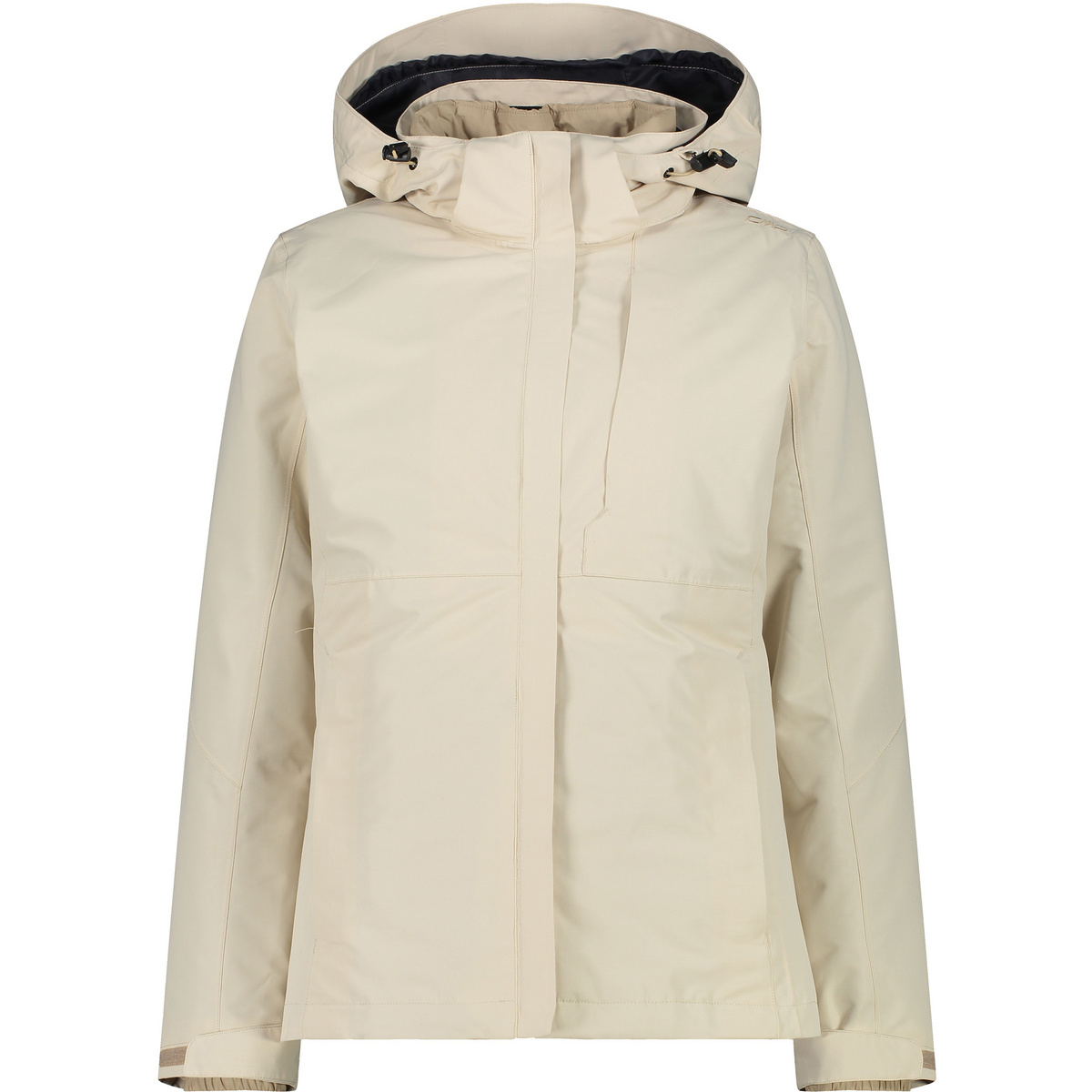 CMP Femme Veste Zip Hoodie (taille XL, Beige)