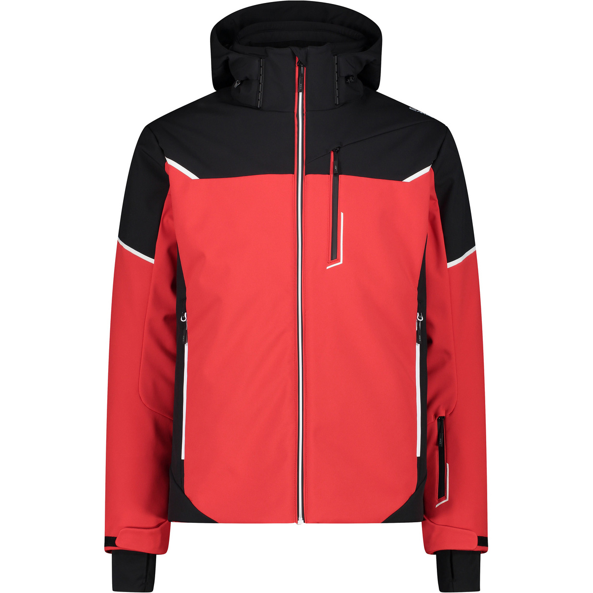 CMP Herren Zip Hoodie Jacke (Größe 4XL, rot)