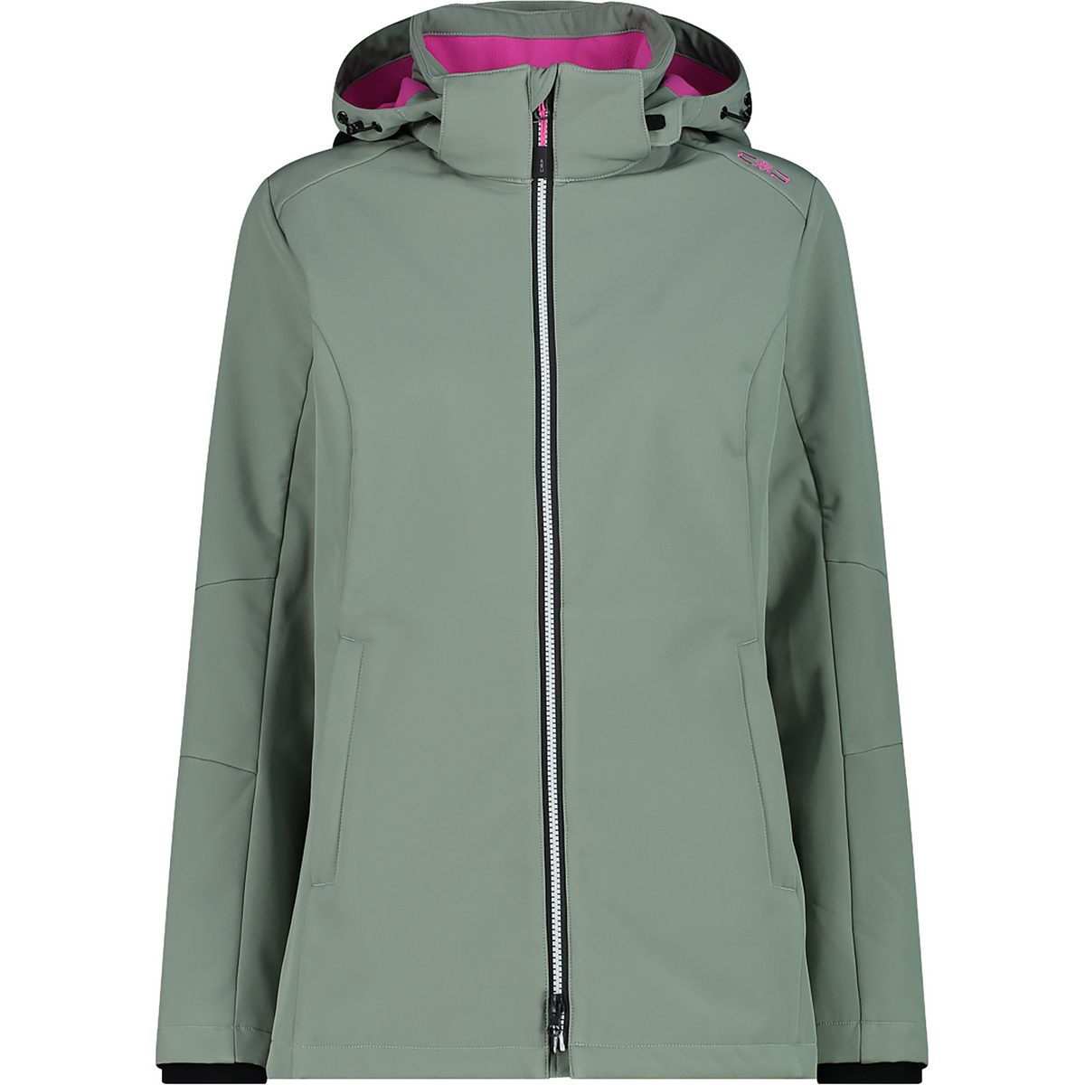 CMP Damen Zip Hoodie Jacke (Größe L, gruen)