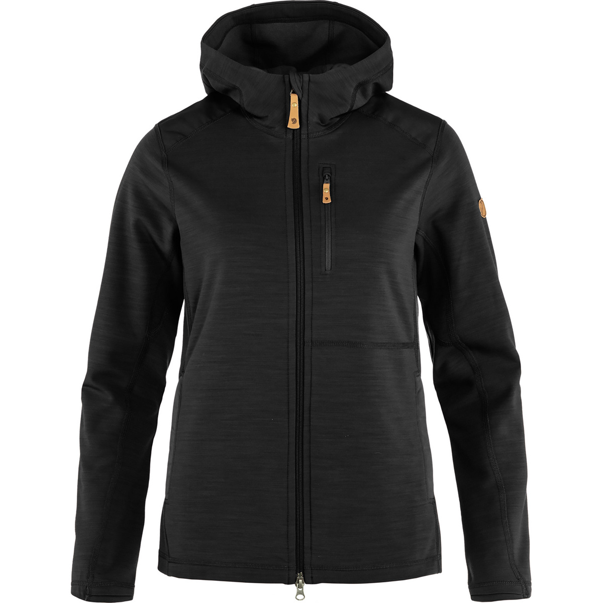 Fjällräven Damen Keb Fleece Hoodie Jacke (Größe S, schwarz)