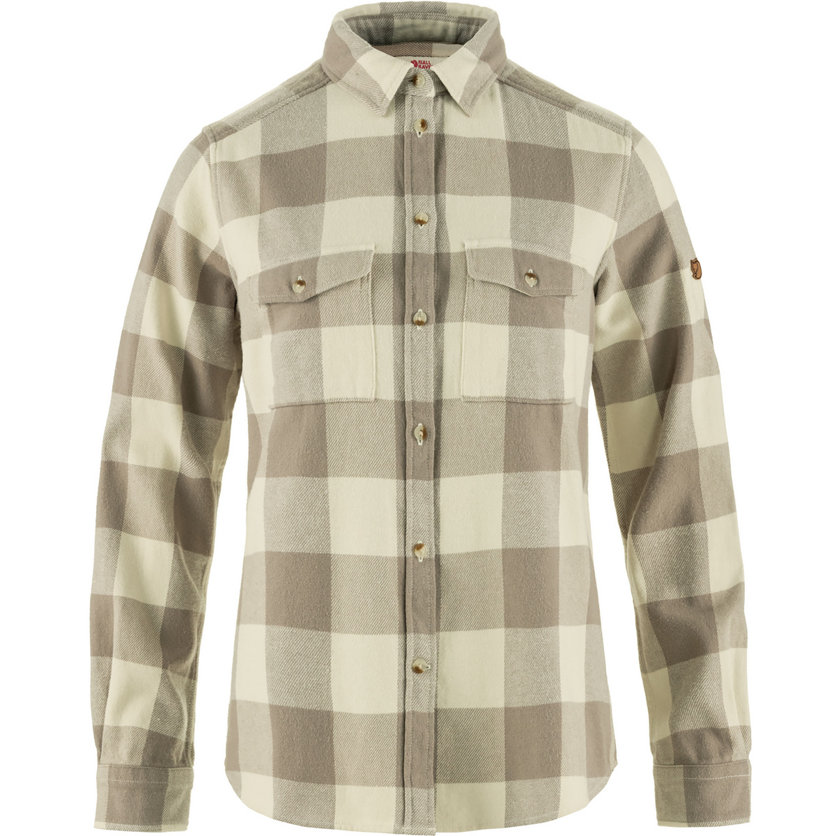 Fjällräven Donna Camicia in flanella Övik Heavy (Taglia M, Grigio)