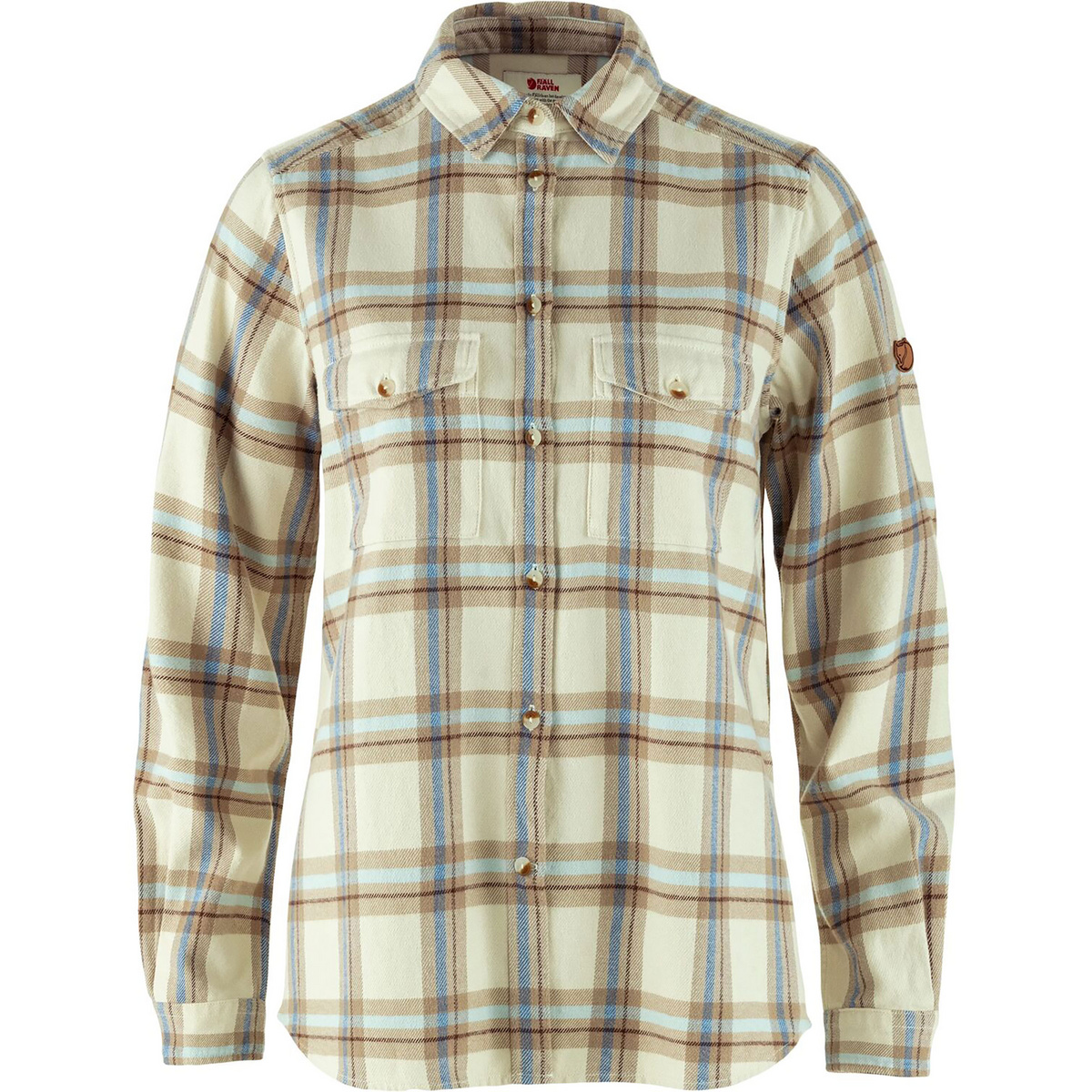 Fjällräven Damen Övik Heavy Flannel Bluse (Größe L, weiss)