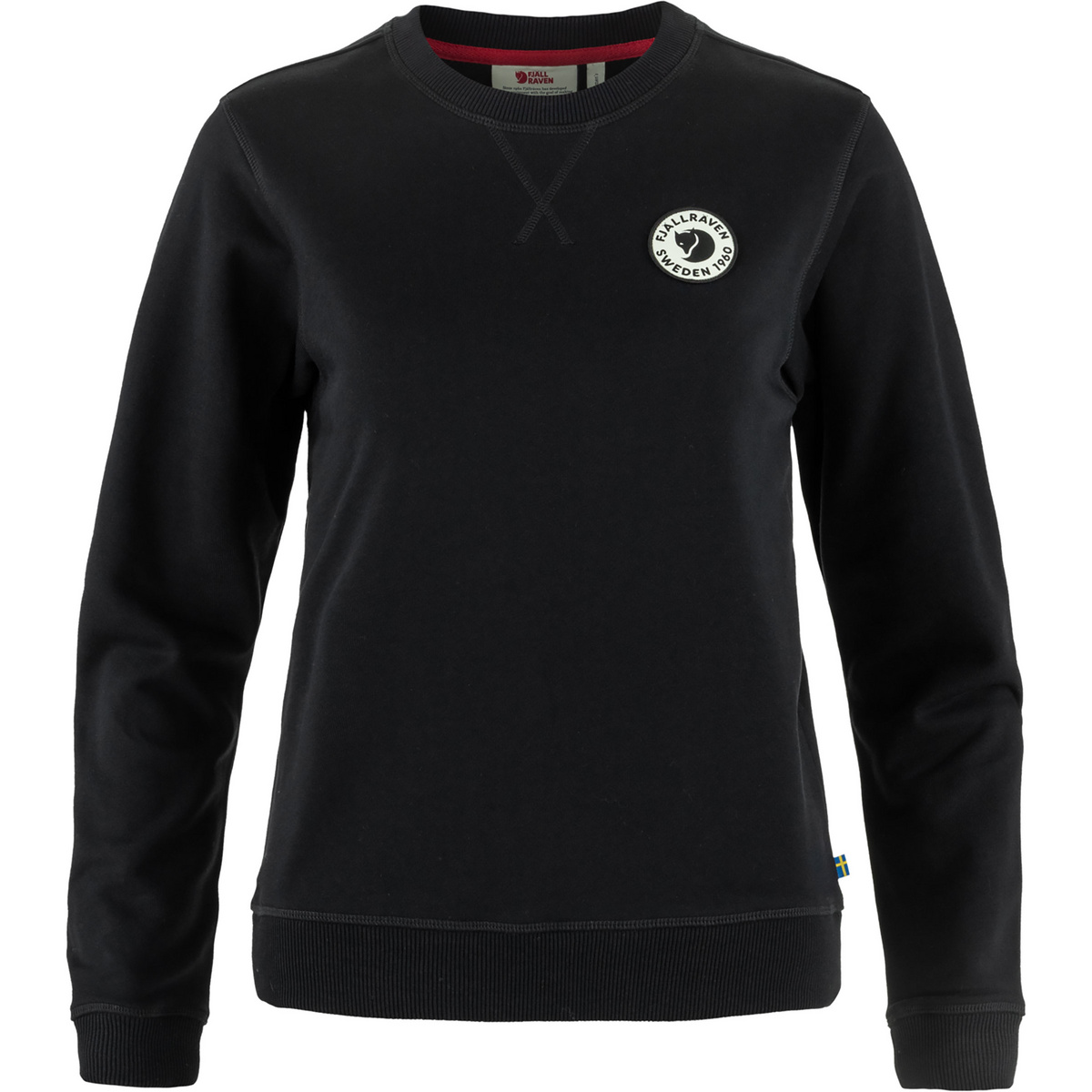 Fjällräven Damen 1960 Logo Badge Pullover (Größe S, schwarz)