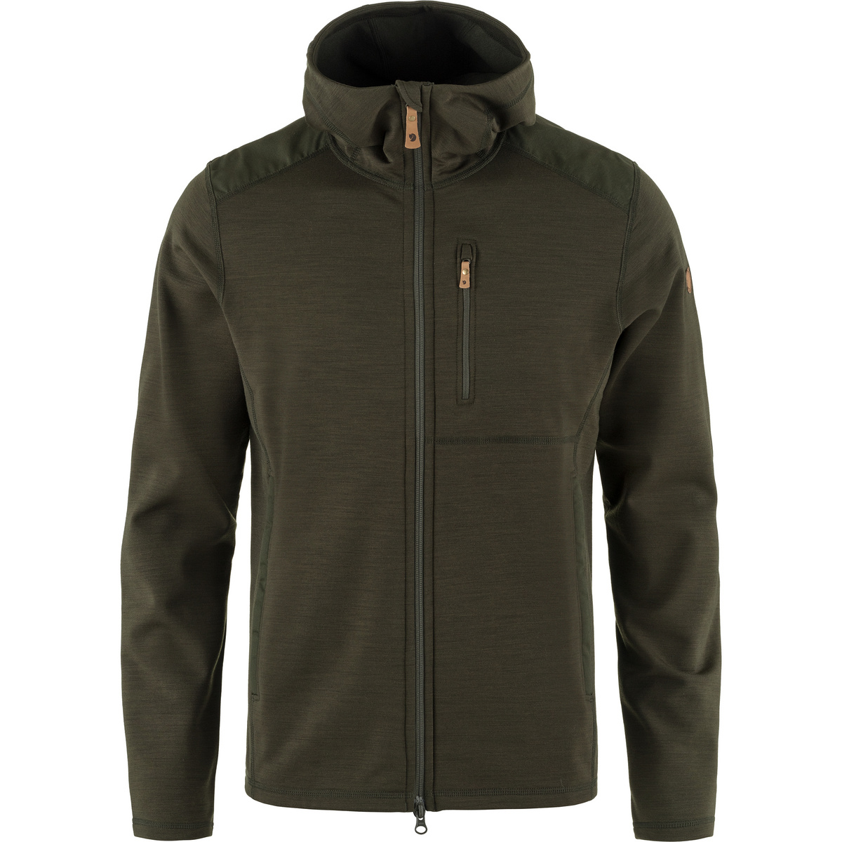 Fjällräven Herren Keb Fleece Hoodie Jacke (Größe XXL, oliv)
