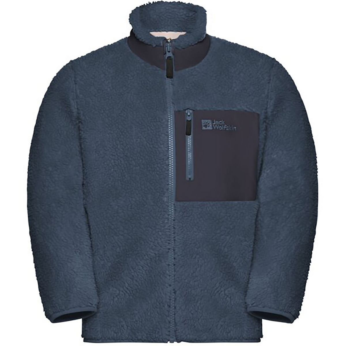 Jack Wolfskin Kinder Ice Curl Jacke (Größe 140, blau)