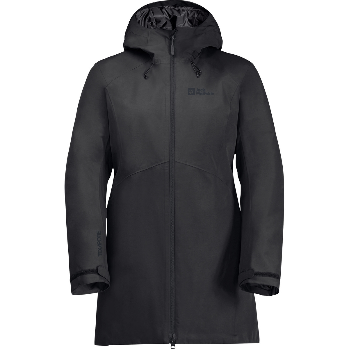 Jack Wolfskin Damen Heidelstein Ins Mantel (Größe S, schwarz)