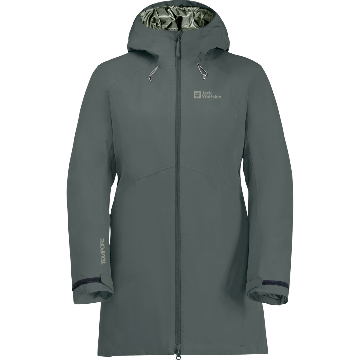 Jack Wolfskin Damen Heidelstein Ins Mantel (Größe M, gruen)