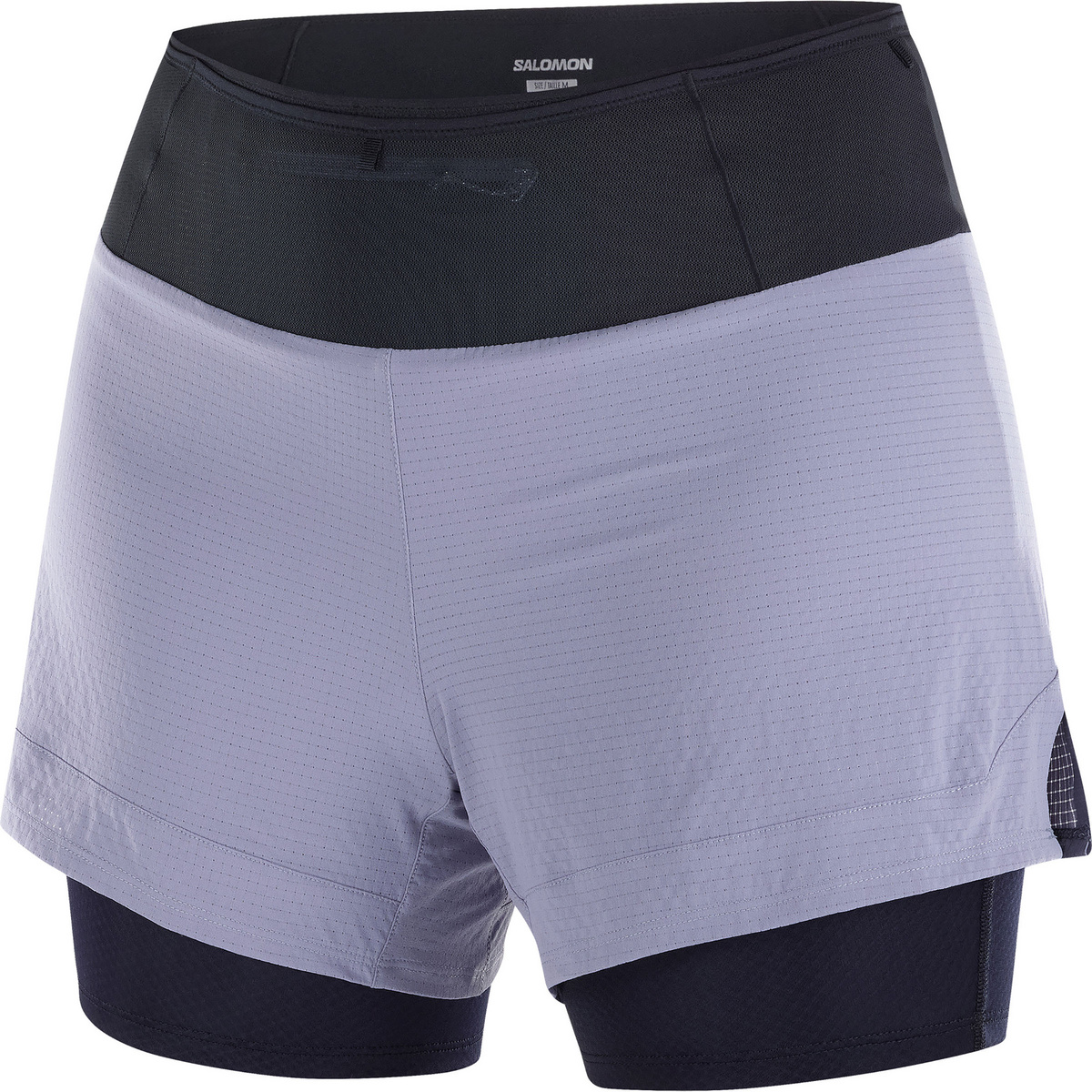 Salomon Damen Sense Aero 2in1 Shorts (Größe L, blau)
