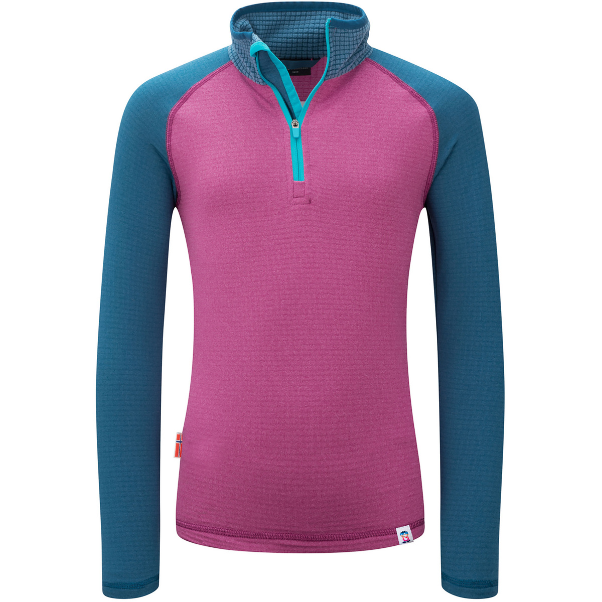 Trollkids Kinder Rauland Half Zip Longsleeve (Größe 140, pink)