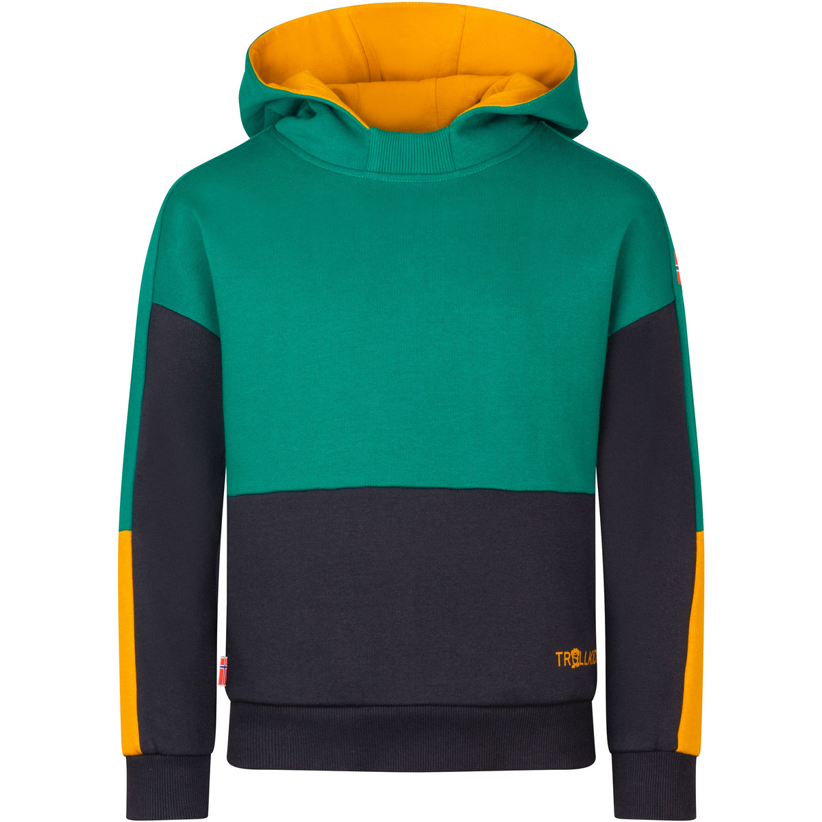 Trollkids Kinder Rondane Hoodie (Größe 110, tuerkis)