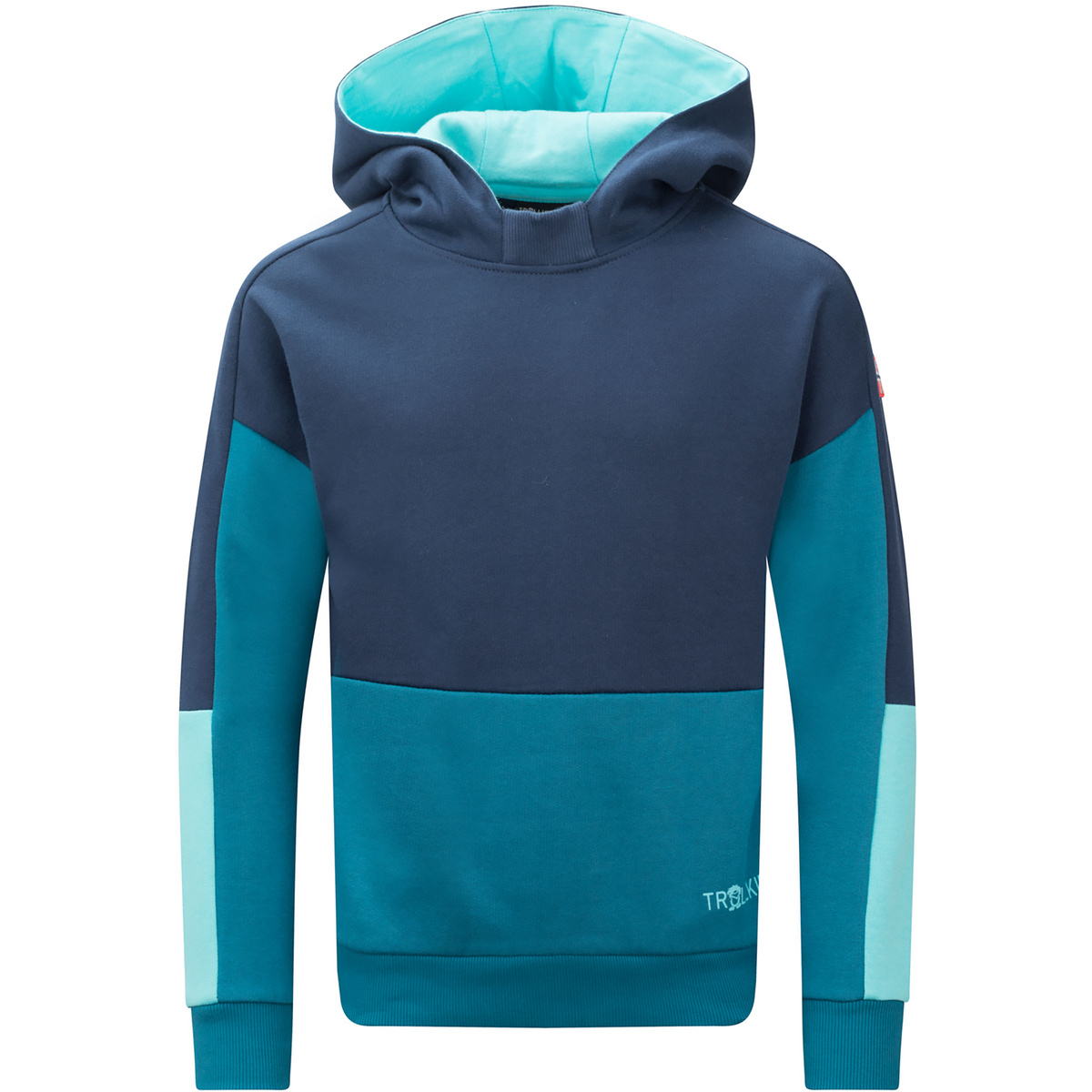 Trollkids Kinder Rondane Hoodie (Größe 164, blau)