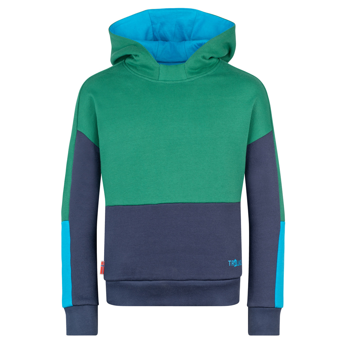 Trollkids Kinder Rondane Hoodie (Größe 152, blau)
