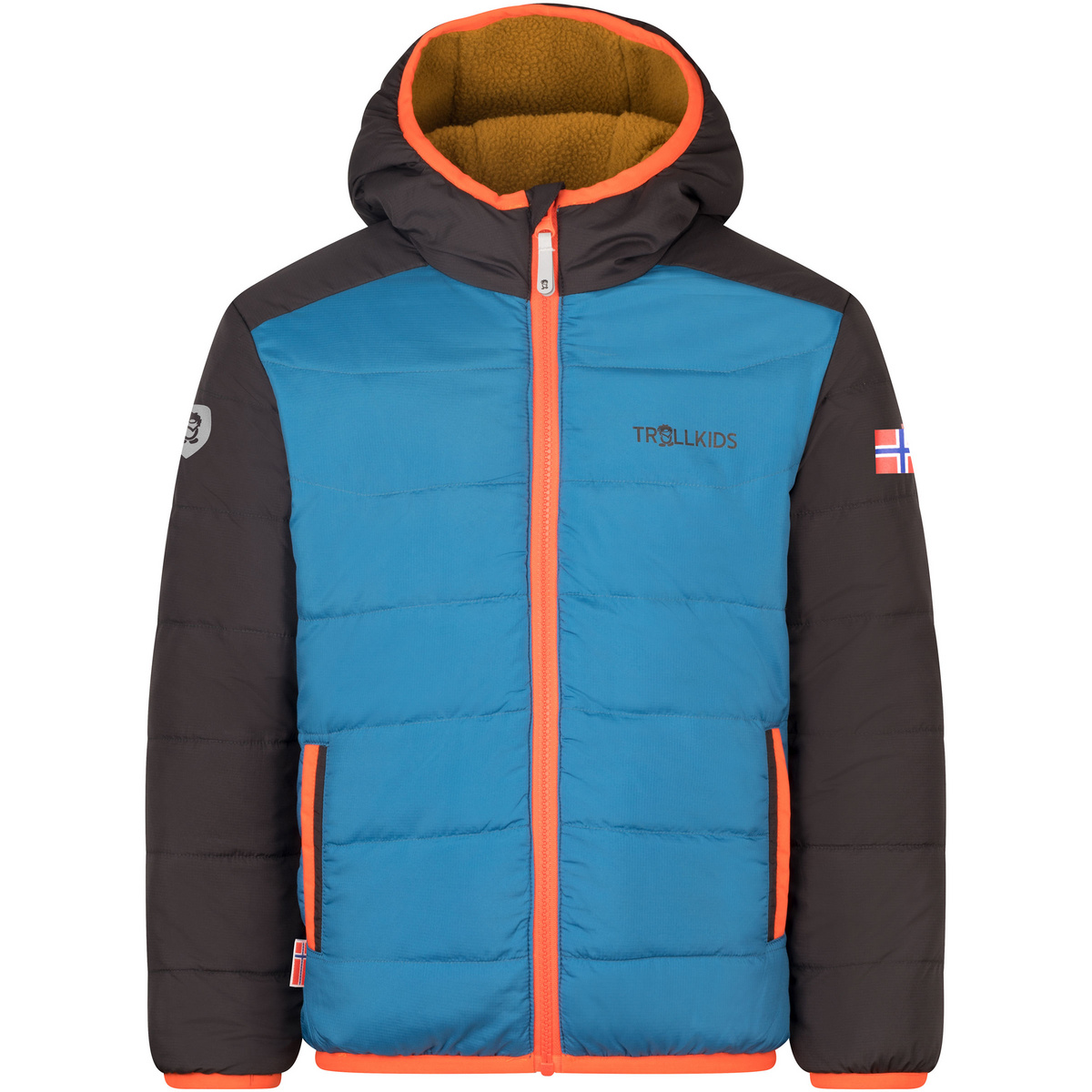 Trollkids Kinder Sandvika Turnover Jacke (Größe 104, blau)
