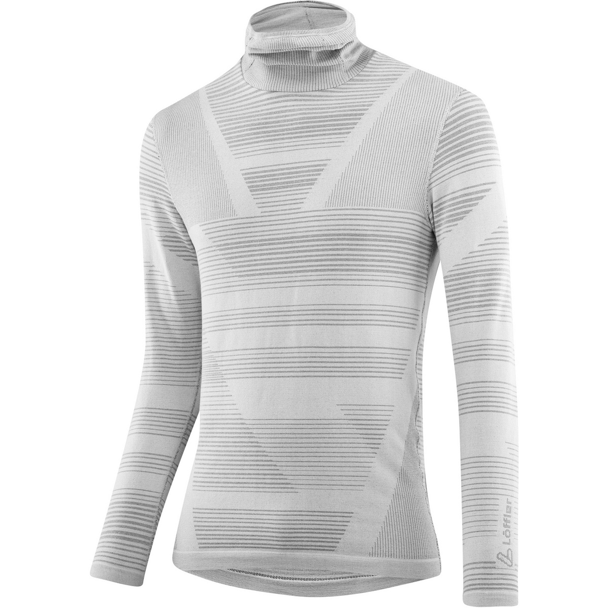 Löffler Homme T-shirt long Transtex Retr'X Rollneck (taille XL , Gris)