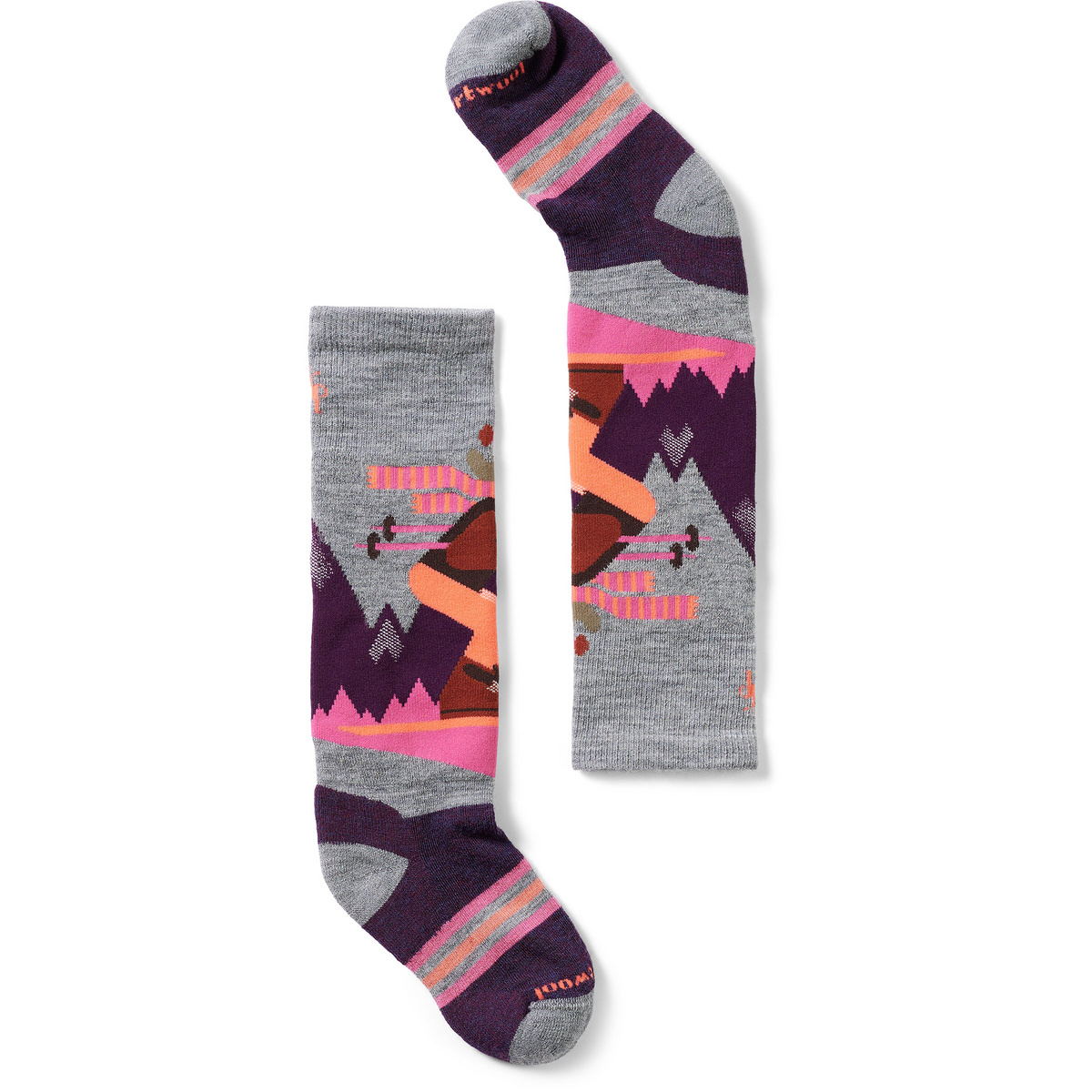 Smartwool Bambino Calze Full Cushion con stampa Mountain Moose (Taglia 29 , Grigio)