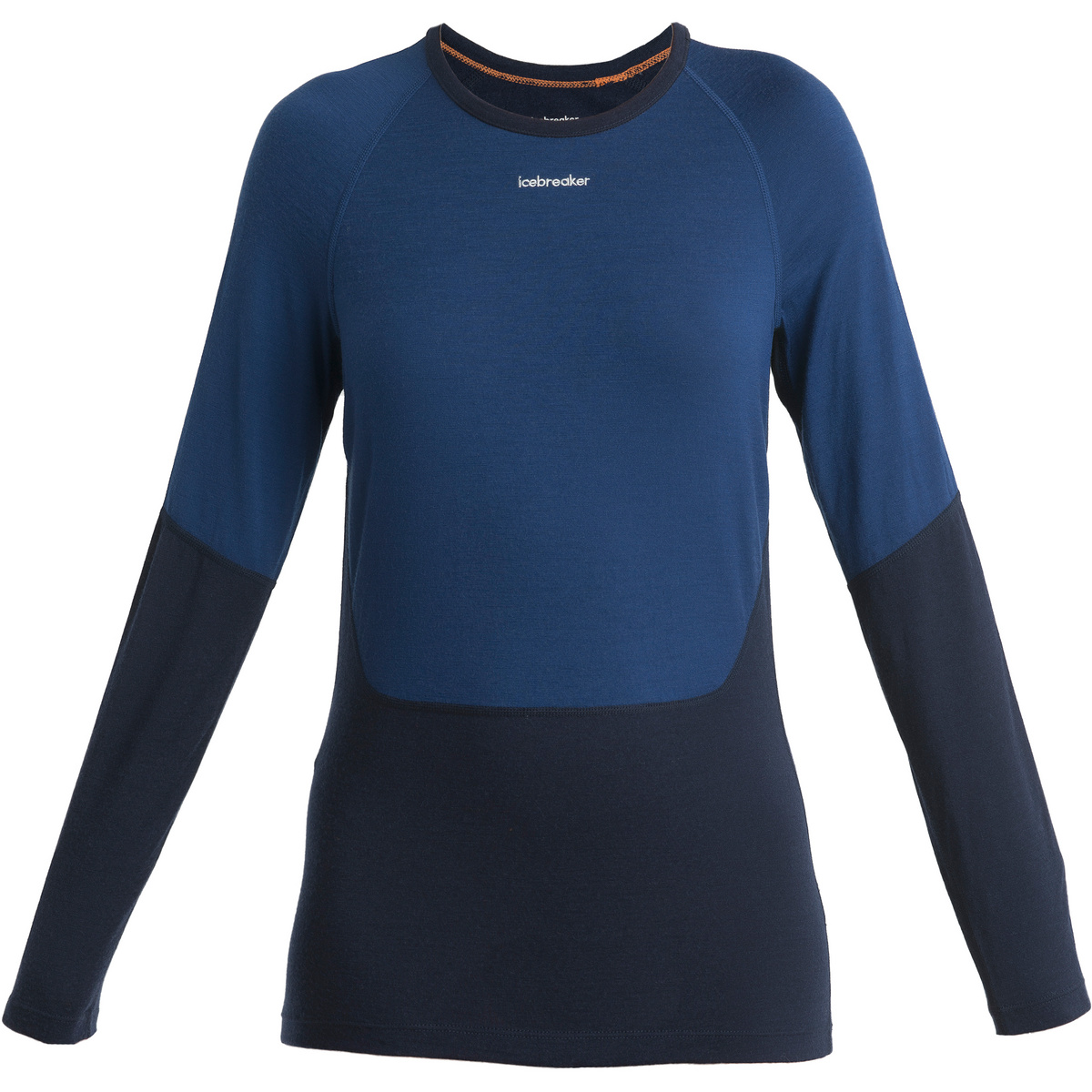 Icebreaker Donna Maglia a manica lunga 200 Sonebula Crewe (Taglia L, Blu)