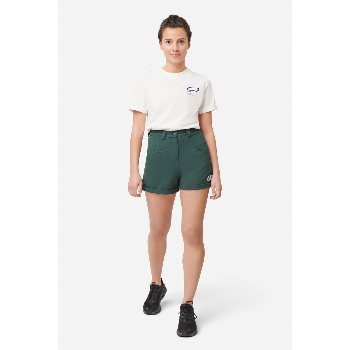 Looking for Wild Damen F208 Shorts (Größe XS, gruen)