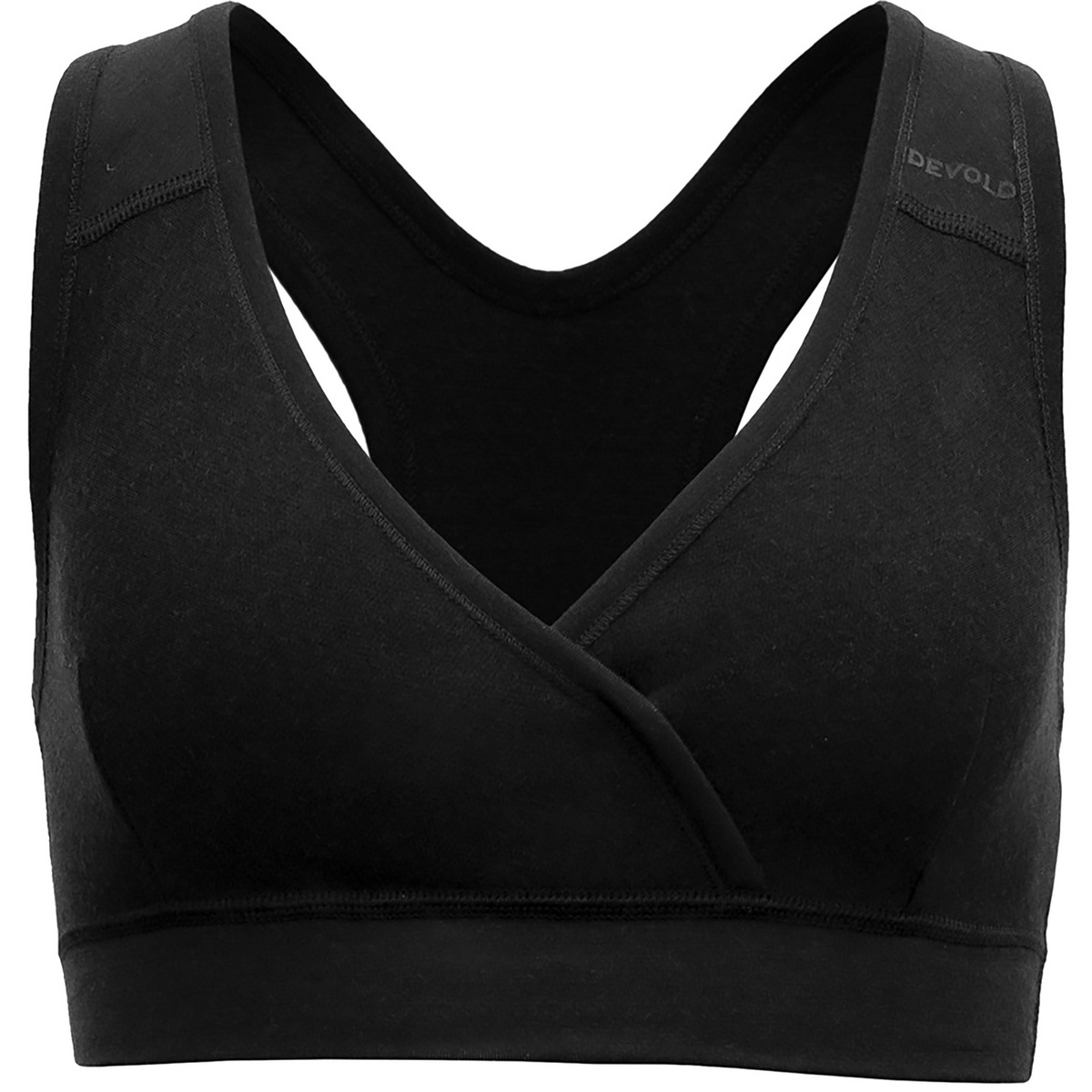 Devold Femme Soutien-gorge de sport Nibba Merino Fleece (taille XS, Noir)