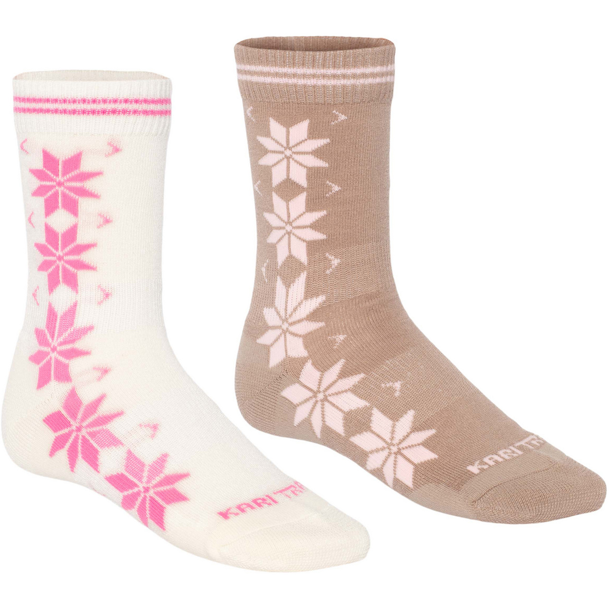 Kari Traa Damen Vinst Wool Socken 2er Pack (Größe 36 , beige)