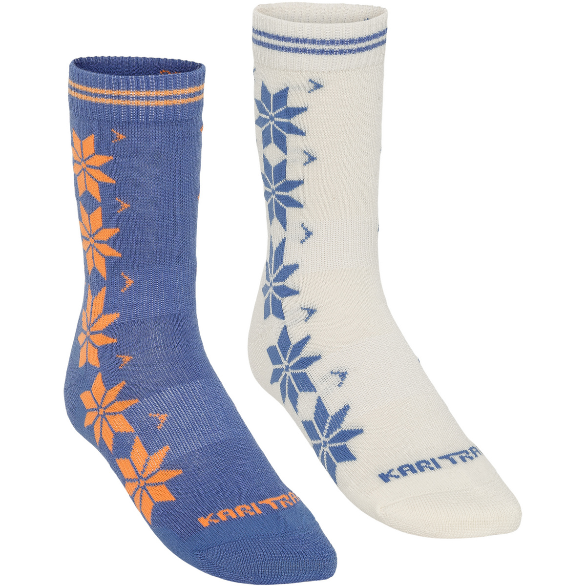 Kari Traa Damen Vinst Wool Socken 2er Pack (Größe 39 , blau)