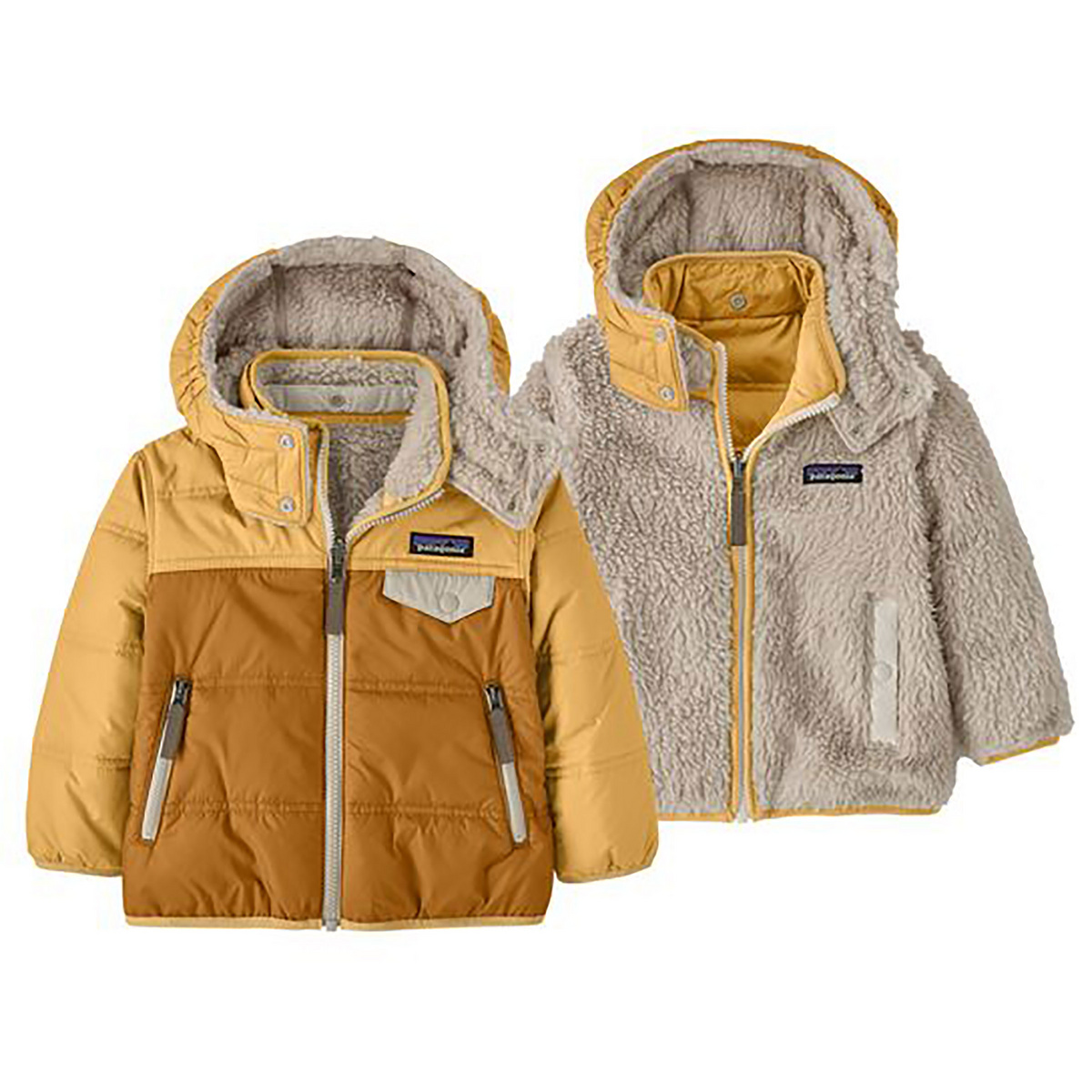 Image of Patagonia Bambino Felpa da bambino reversibile con cappuccio Tribbles