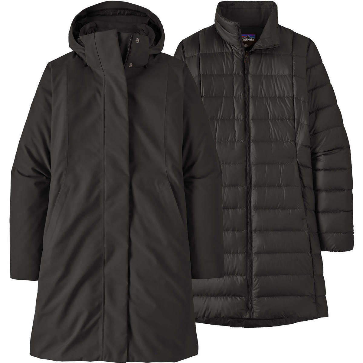 Patagonia Donna Parka 3-in-1 Tres (Taglia S, Nero)