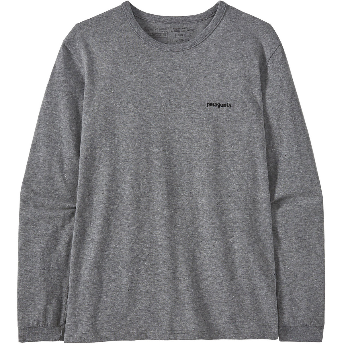 Patagonia Damen Logo P-6 Responsibili Longsleeve (Größe S, grau)