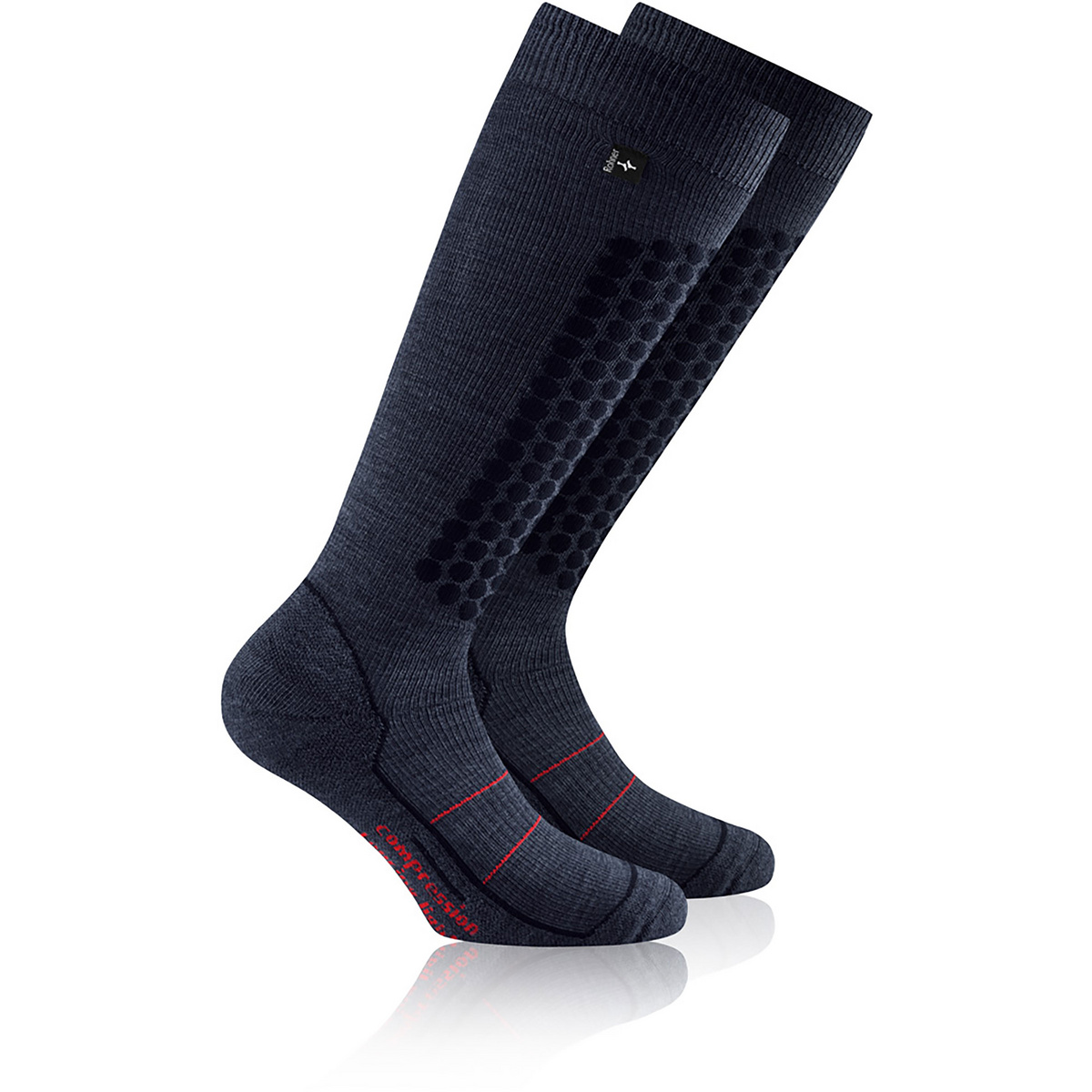 Rohner Calze compressive da sci leggere (Taglia 36 , Blu)