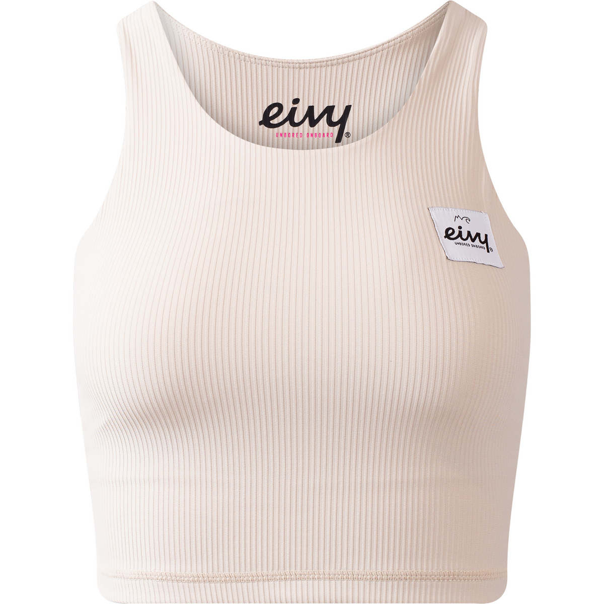 Eivy Donna Reggiseno Cover Up Rib Top (Taglia XS, Beige)