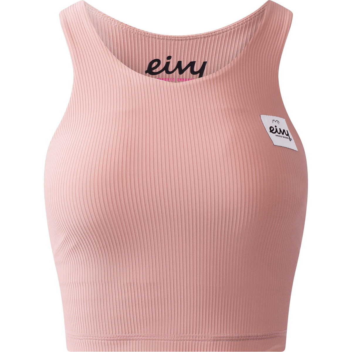 Eivy Femme Soutien-gorge de sport Cover Up Rib (taille S, rose)