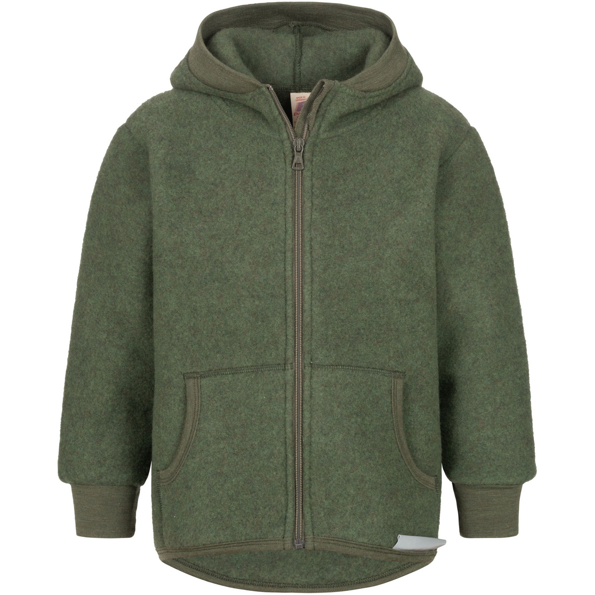 Image of Engel Kinder Woll Fleece Kapuzen Jacke