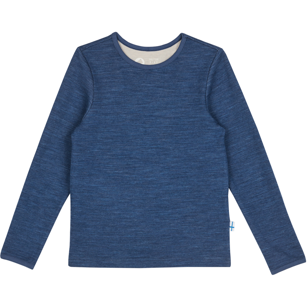 Finkid Enfants T-shirt long Taamo Soft (taille 100 , Bleu)