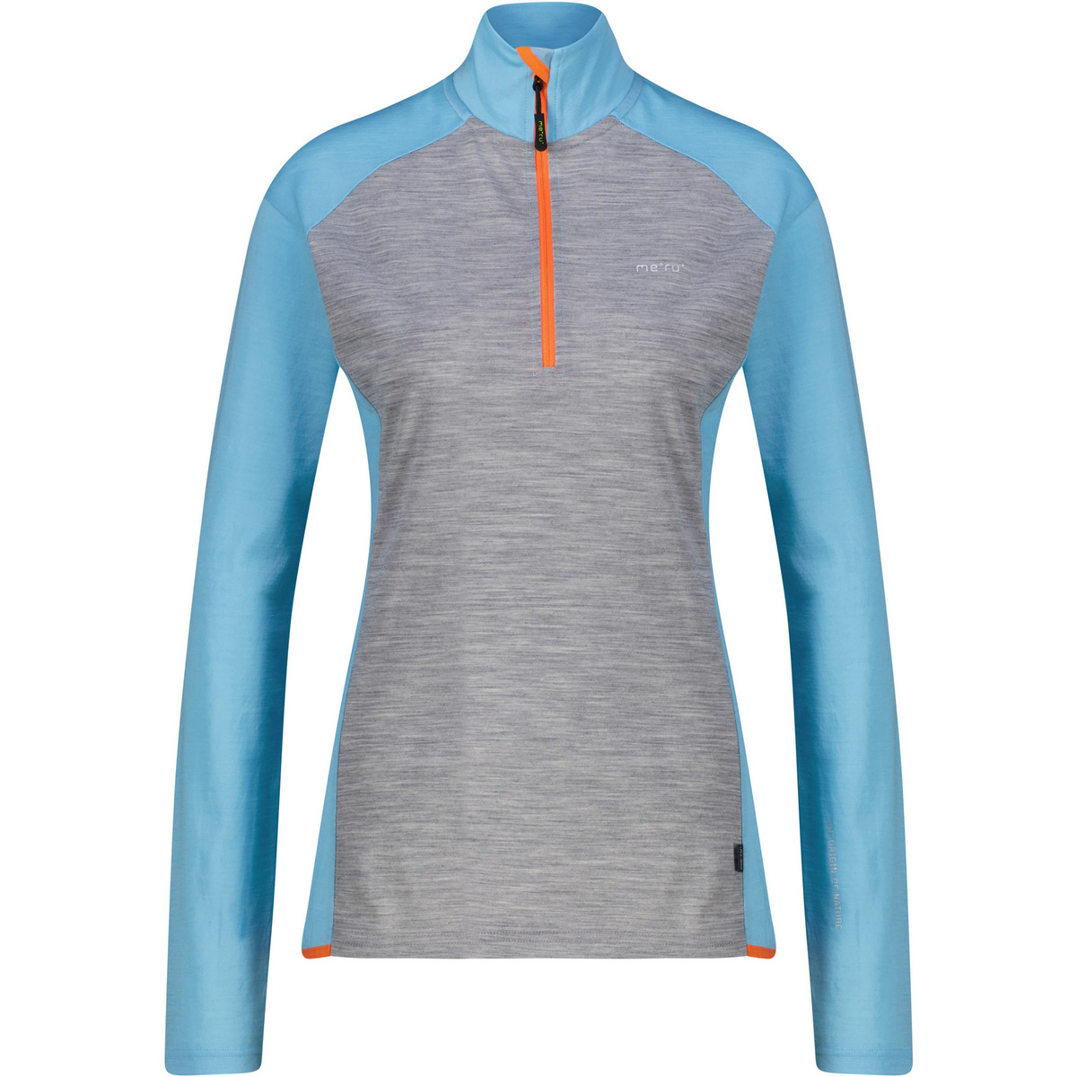 Bergzeit Basics Donna Maglia a maniche lunghe Vordingborg Meru (Taglia S, Blu)